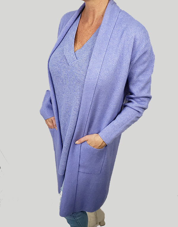 Loose lavender coat jacket