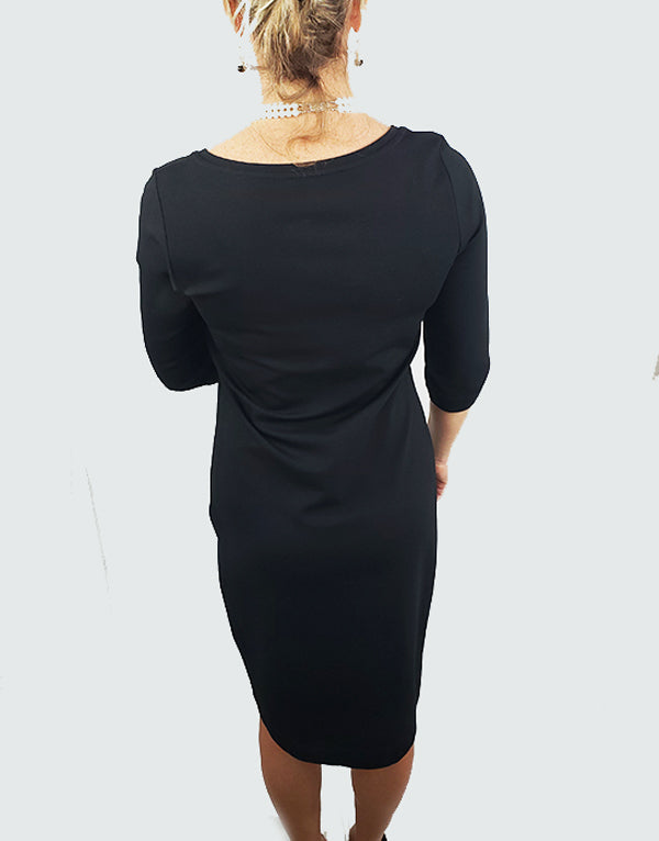 Straight black dress