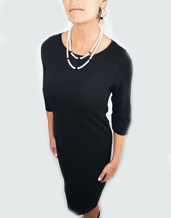 Straight black dress