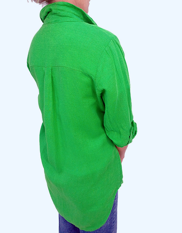 Loose green shirt