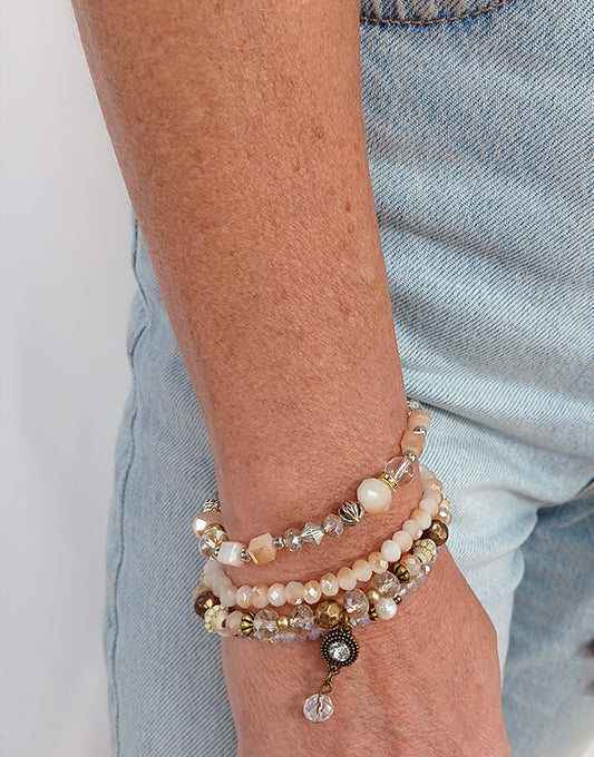 Bracelet imitation perles d'eau douce